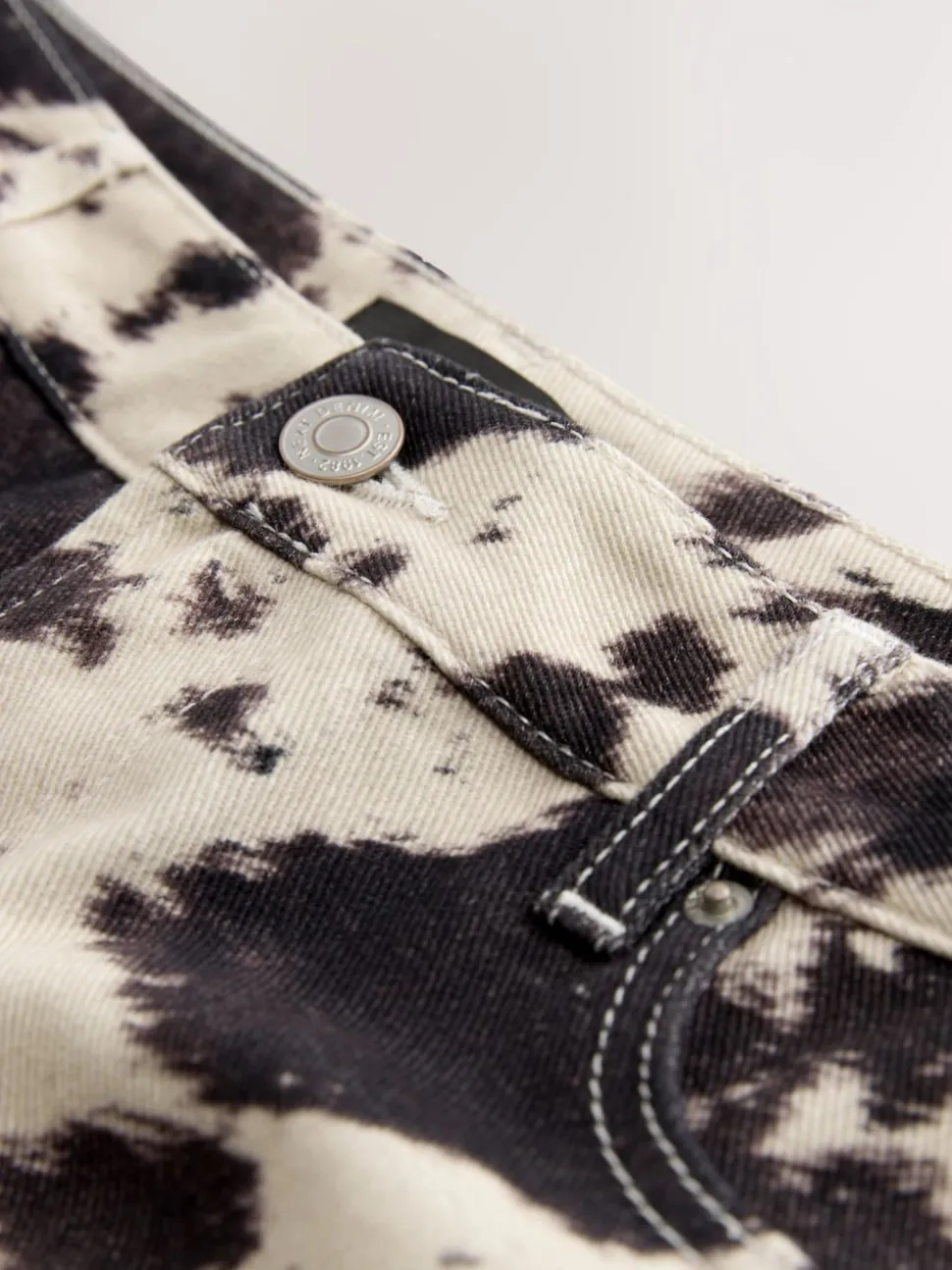 Koeienprint - Denim shorts voor jongens