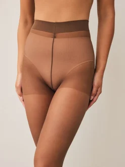 Koffie - Matte 15 denier panty's 3 verpakking