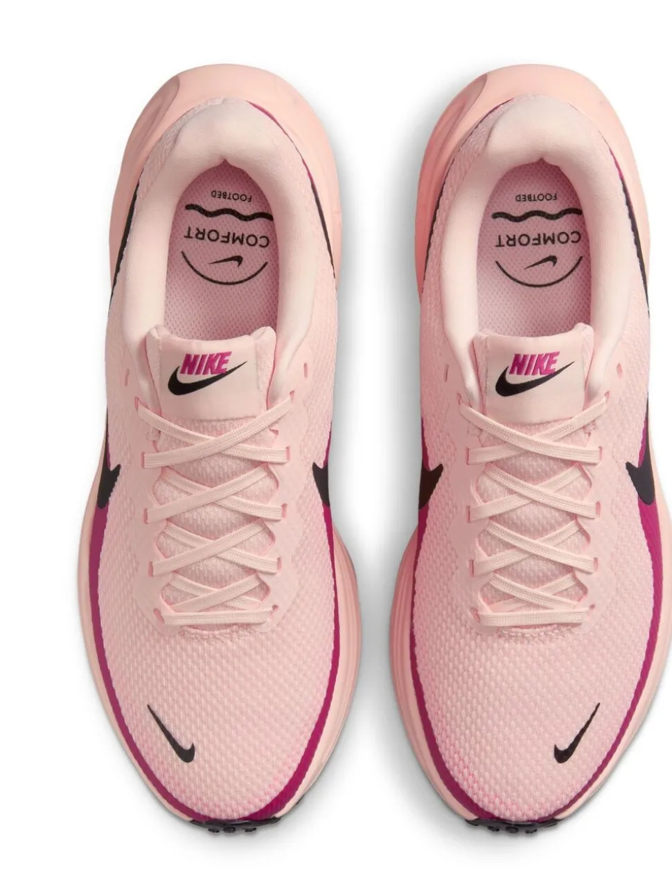Koraalrood met wassing - Nike Revolution 8 hardloopschoenen