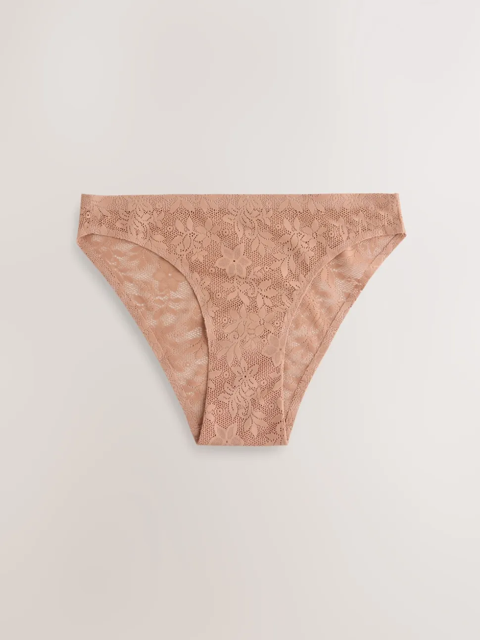 Koraalroze - All-Over Lace No VPL Knickers 3 Pack