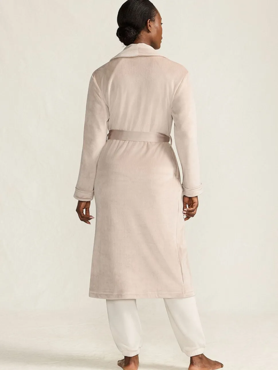Lands' End Velour Super Soft Dressing Gown