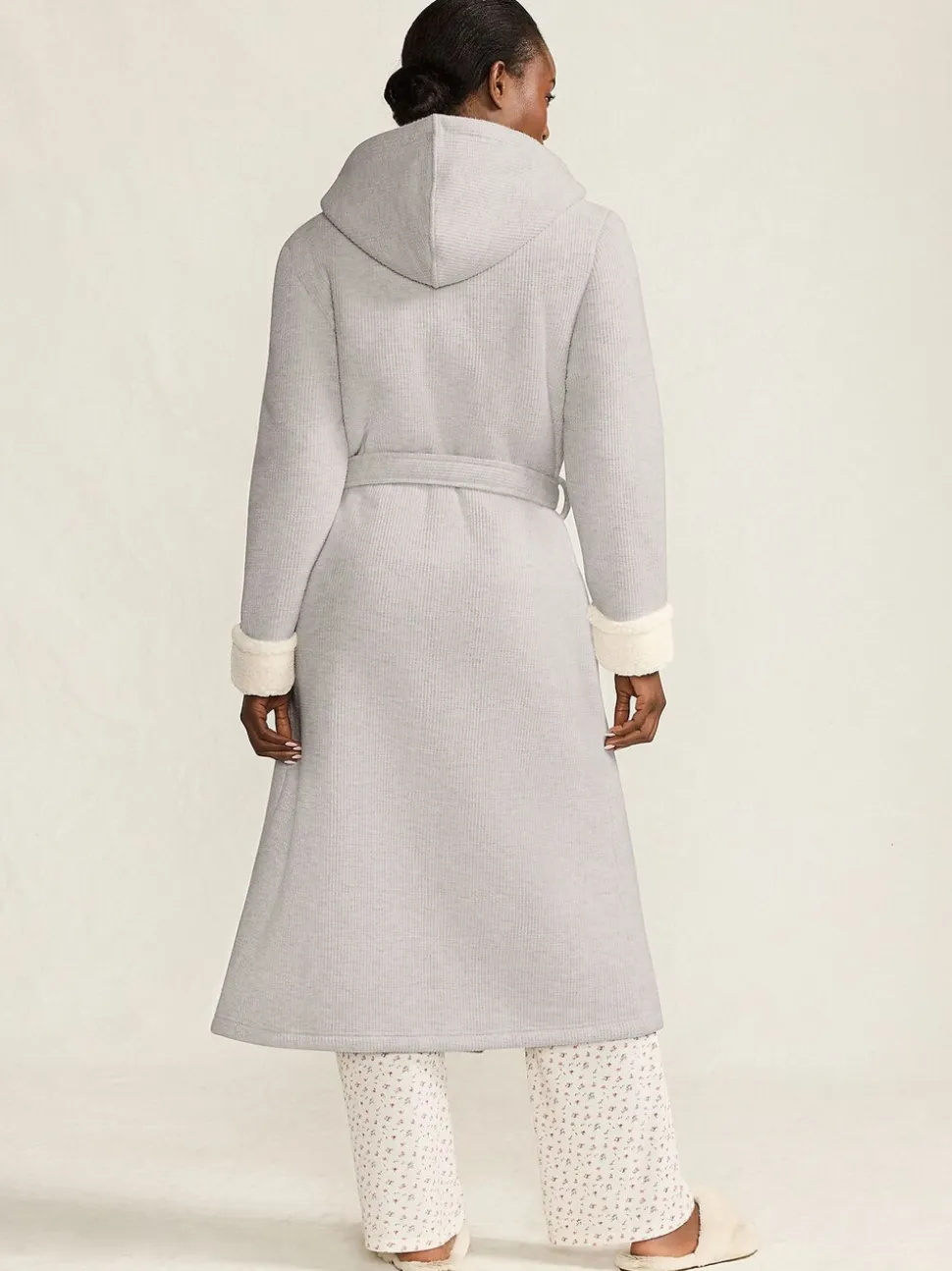 Lands' End Waffle Borg Cosy Dressing Gown