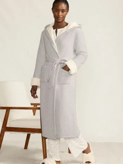Lands' End Waffle Borg Cosy Dressing Gown