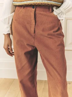 Laura Ashley Cord Casual Slight Barrel Trousers