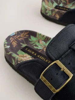 Laura Ashley Cork Footbed Mule Slippers