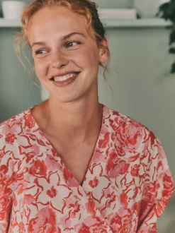 Laura Ashley Cotton Scalloped Woven Robe