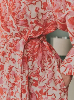 Laura Ashley Cotton Scalloped Woven Robe