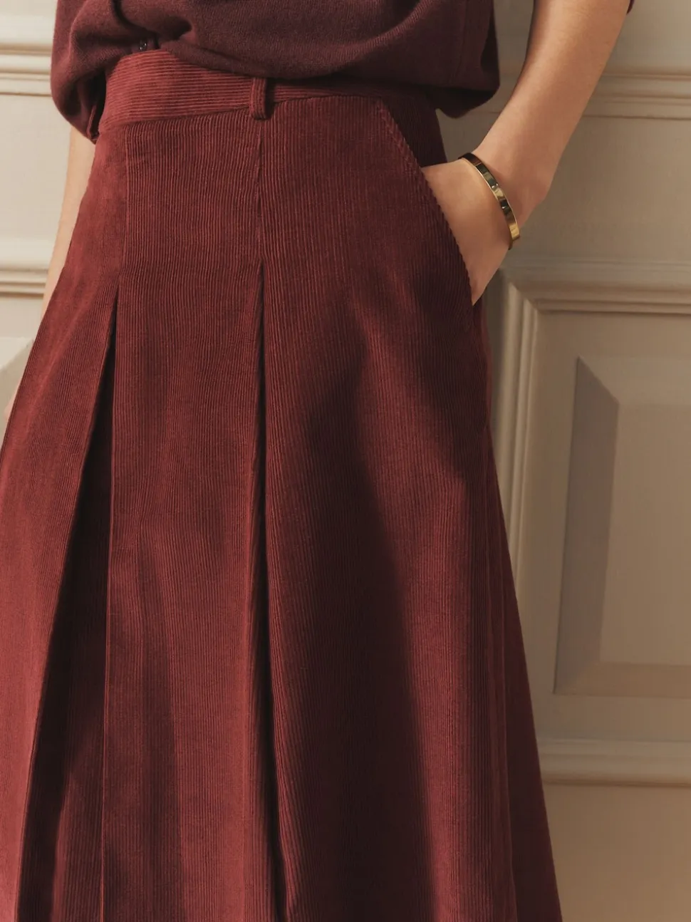 Laura Ashley Maxi Cord Skirt