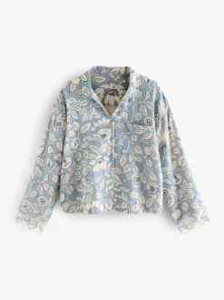 Laura Ashley Oastbrook Double Cloth Cotton Pyjamas