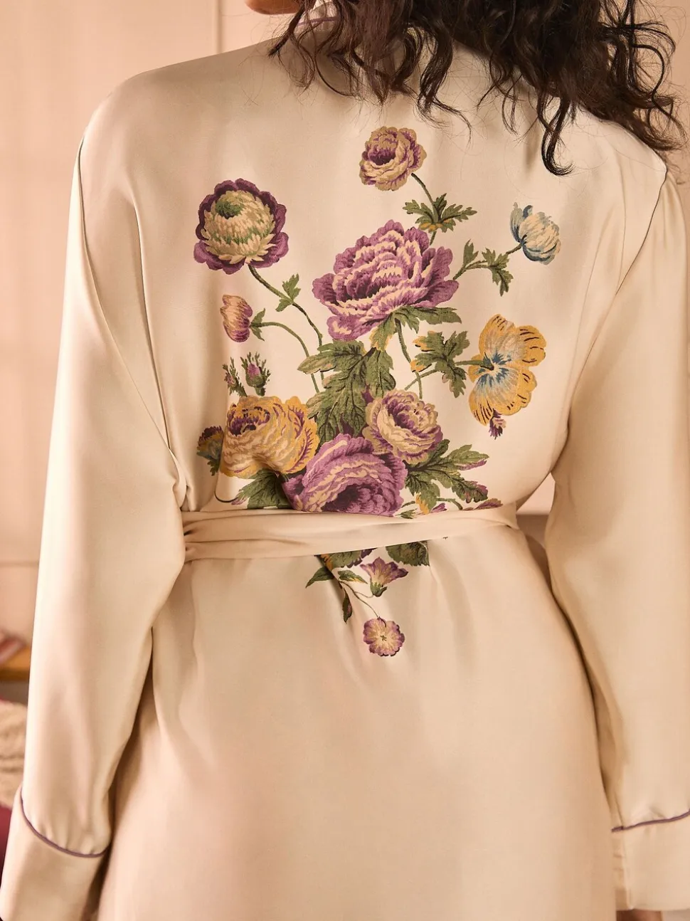 Laura Ashley Uffington Roses longline badjas