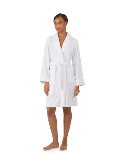 Lauren Ralph Lauren Chenille So Soft L/S Shawl Collar Short Robe