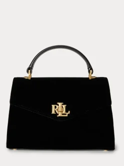 Lauren Ralph Lauren Farrah Velvet Small Satchel