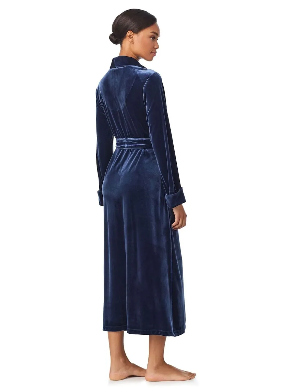 Lauren Ralph Lauren Velvet Long Sleeve Shawl Collar Robe