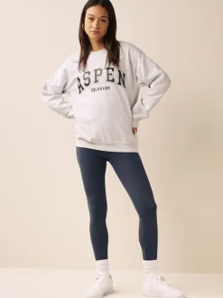 Leisteen grijs - Lange legging