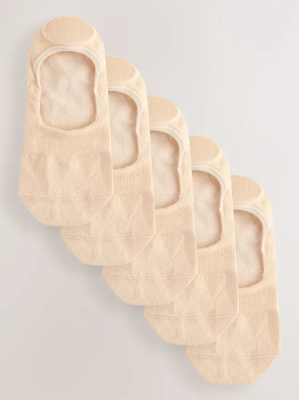 Licht beige - 5 Paar footsies
