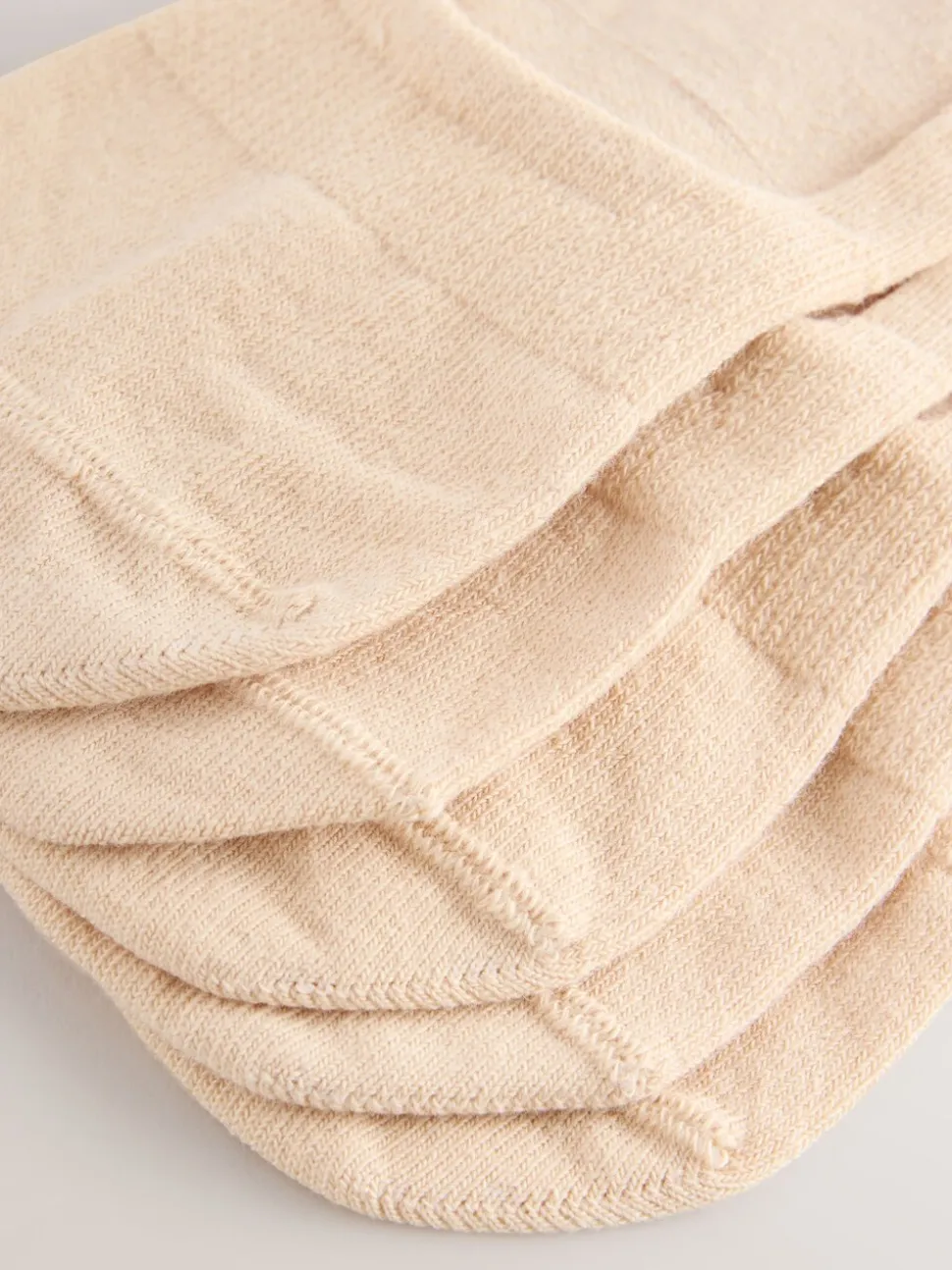 Licht beige - 5 Paar footsies