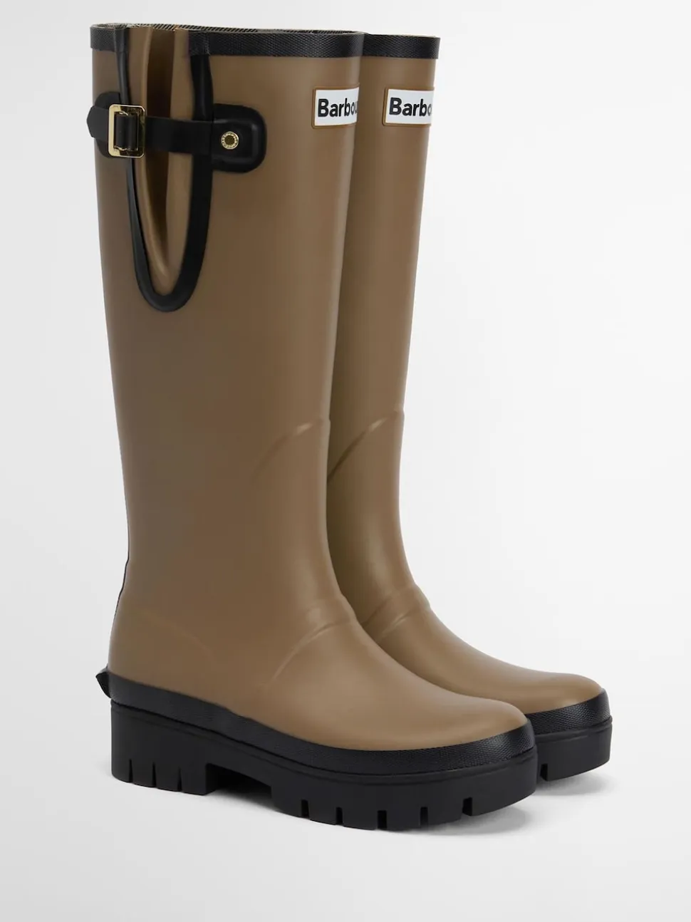 Licht beige - Barbour® Leighton Tall Wellington Boots