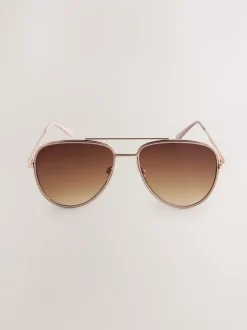 Licht beige - Bling pilotenzonnebril