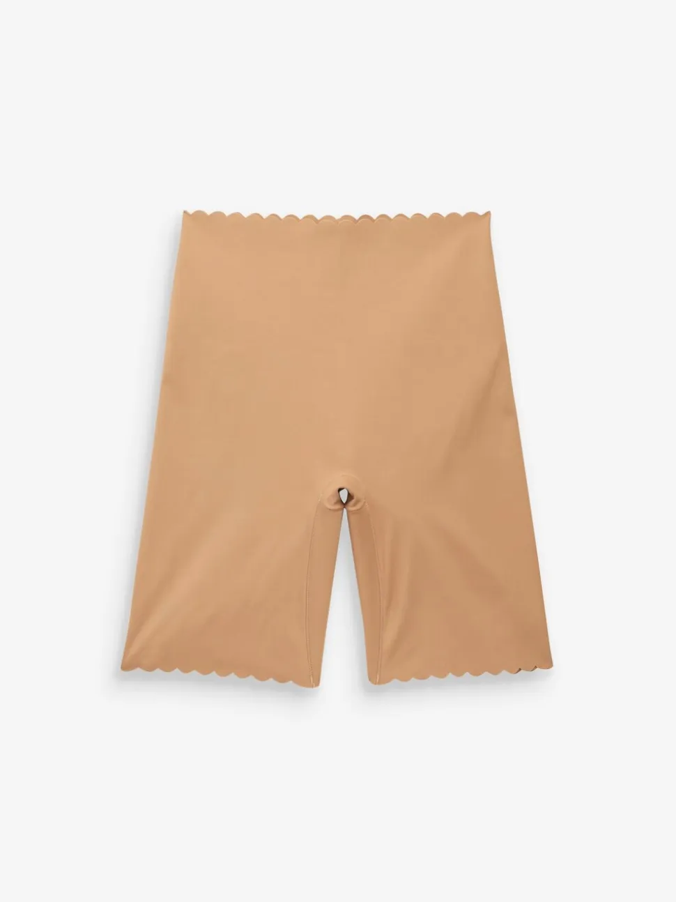 Licht beige - Buik- en dijcorrigerende slip met geschulpte rand