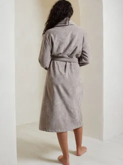 Licht beige - Chelsea Peers 100% Cotton Towelling Dressing Gown