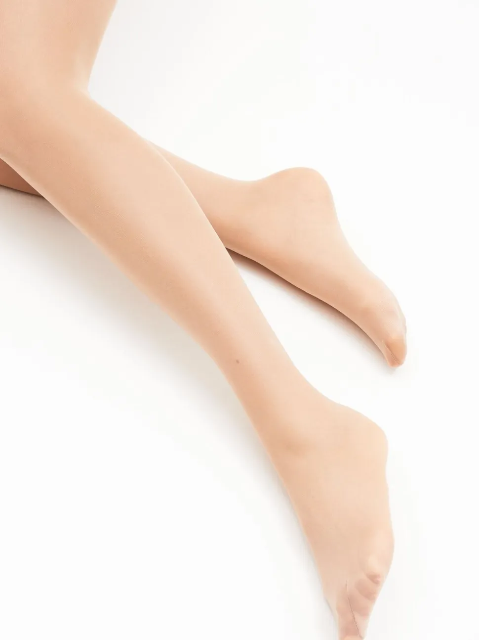 Licht beige - Glanzende panty van 20 denier voor strakke billen, buik en dijen