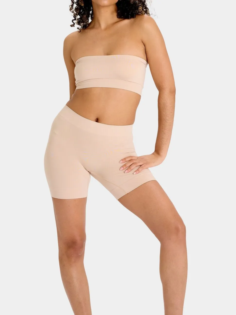 Licht beige - Heist - Anti-wrijving zacht aanvoelende stroomlijnende short