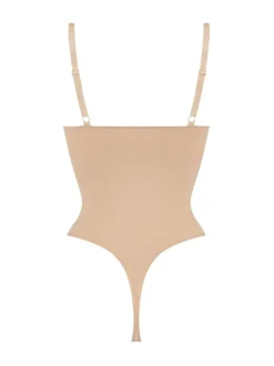 Licht beige - Hunkemöller naadloze hoogopgesneden Enhancing shapewear stringbody