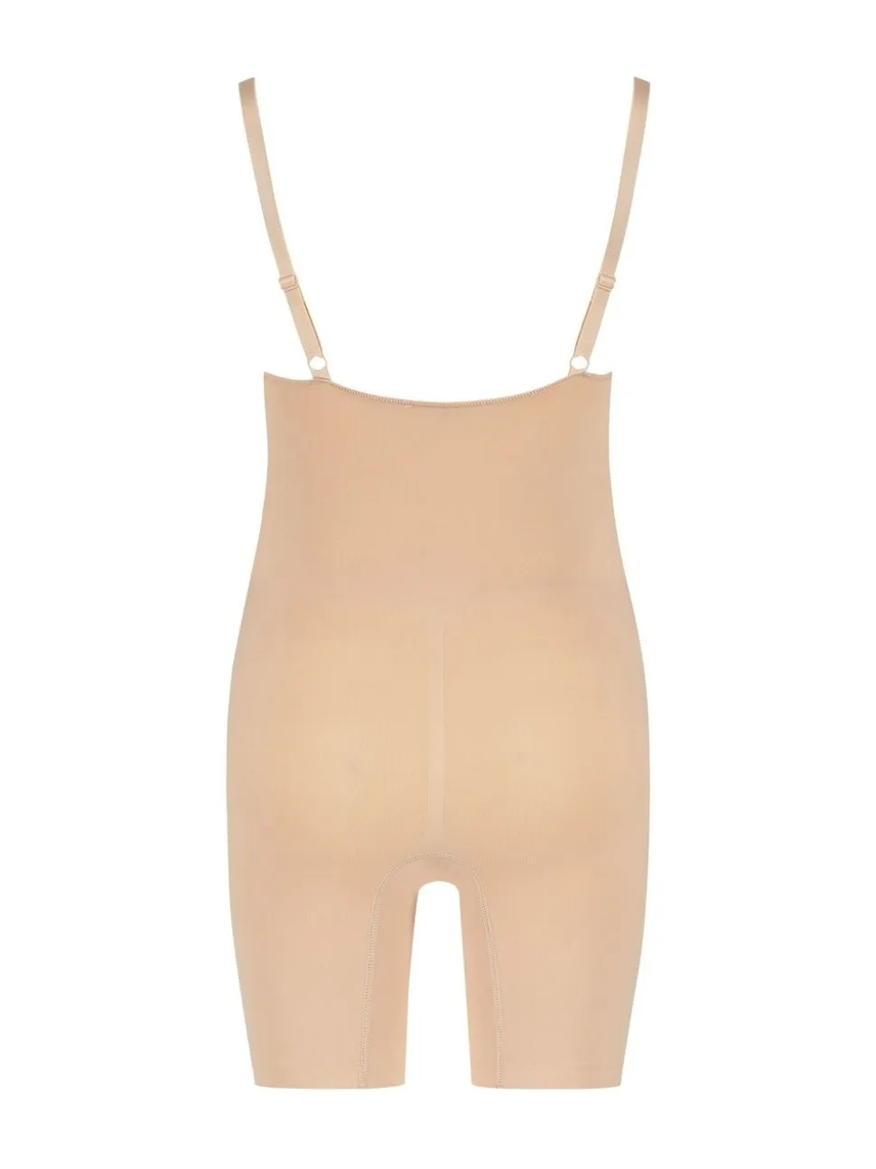 Licht beige - Hunkemoller naadloze vormgevende dij-slanker shapewear 100% katoenen bodysuit