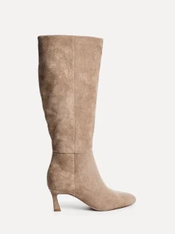 Licht beige - Linzi Rush Pointed Toe High Leg Stiletto Boots