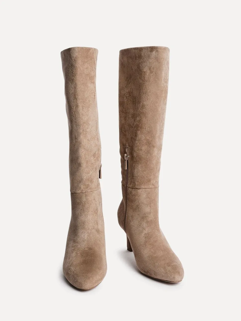 Licht beige - Linzi Rush Pointed Toe High Leg Stiletto Boots