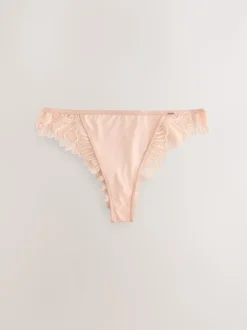 Licht beige - Lipsy Lace Brazilian Briefs