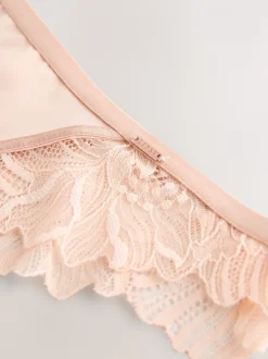 Licht beige - Lipsy Lace Brazilian Briefs