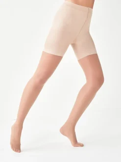 Licht beige - Matte vormende panty van buik tot dijbenen