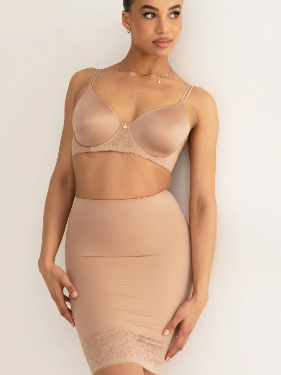 Licht beige - Pour Moi Effortless Tummy Control Half Slip Shapewear