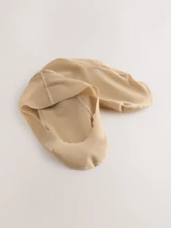 Licht beige - Scallop Edge Sheer Invisible Sokken 2 Pack