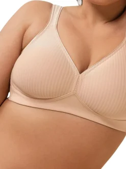 Licht beige - Triumph - Modern zachte katoenen beha zonder beugel
