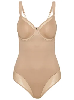 Licht beige - Triumph - True Shape Sensation - Vormgevende body met beugel