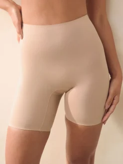 Licht beige - Vormgevend slipje met buikcorrectie van premium katoenmix