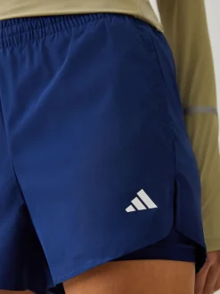 Lichtblauw - adidas Workout Essentials 2In1 Shorts