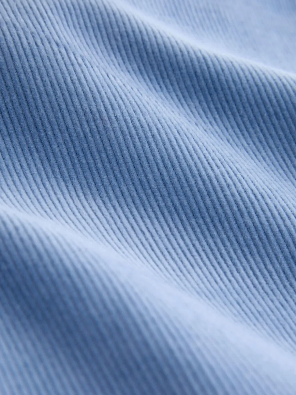 Lichtblauw - Corduroy broek met wijde pijpen
