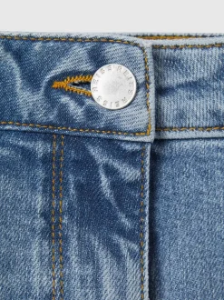 Lichtblauw - Reiss Selin jeans met rechte pijpen en halfhoge taille