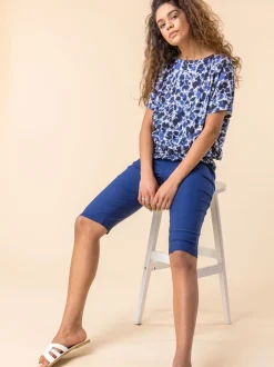 Lichtblauw - Roman - Knielange stretchshort