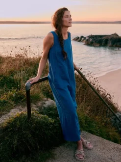 Lichtblauw - Seasalt Cornwall - Salt Air - 100% linnen jumpsuit