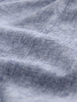Lichtblauw - Stay Smart linnenrijke broek met bolvormige pijpen