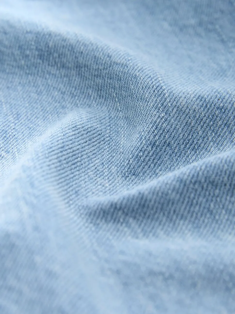Lichtblauw - Zwangerschapsjeans met wijde pijpen van 100% katoen