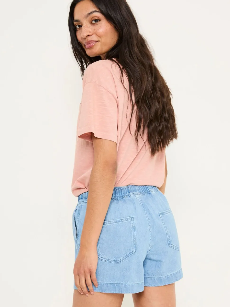 Lichtblauw vintage - FatFace Drawstring Short