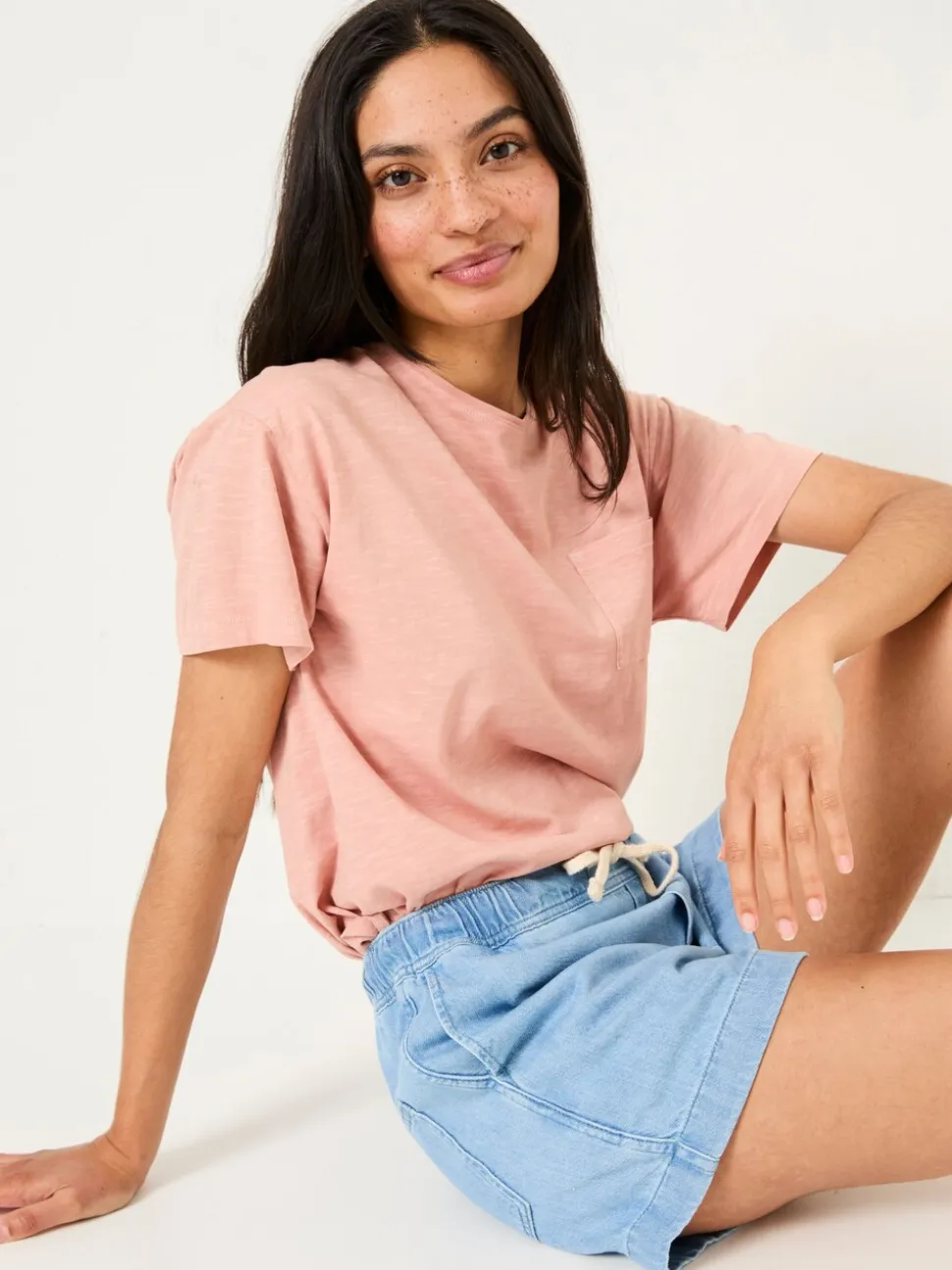 Lichtblauw vintage - FatFace Drawstring Short