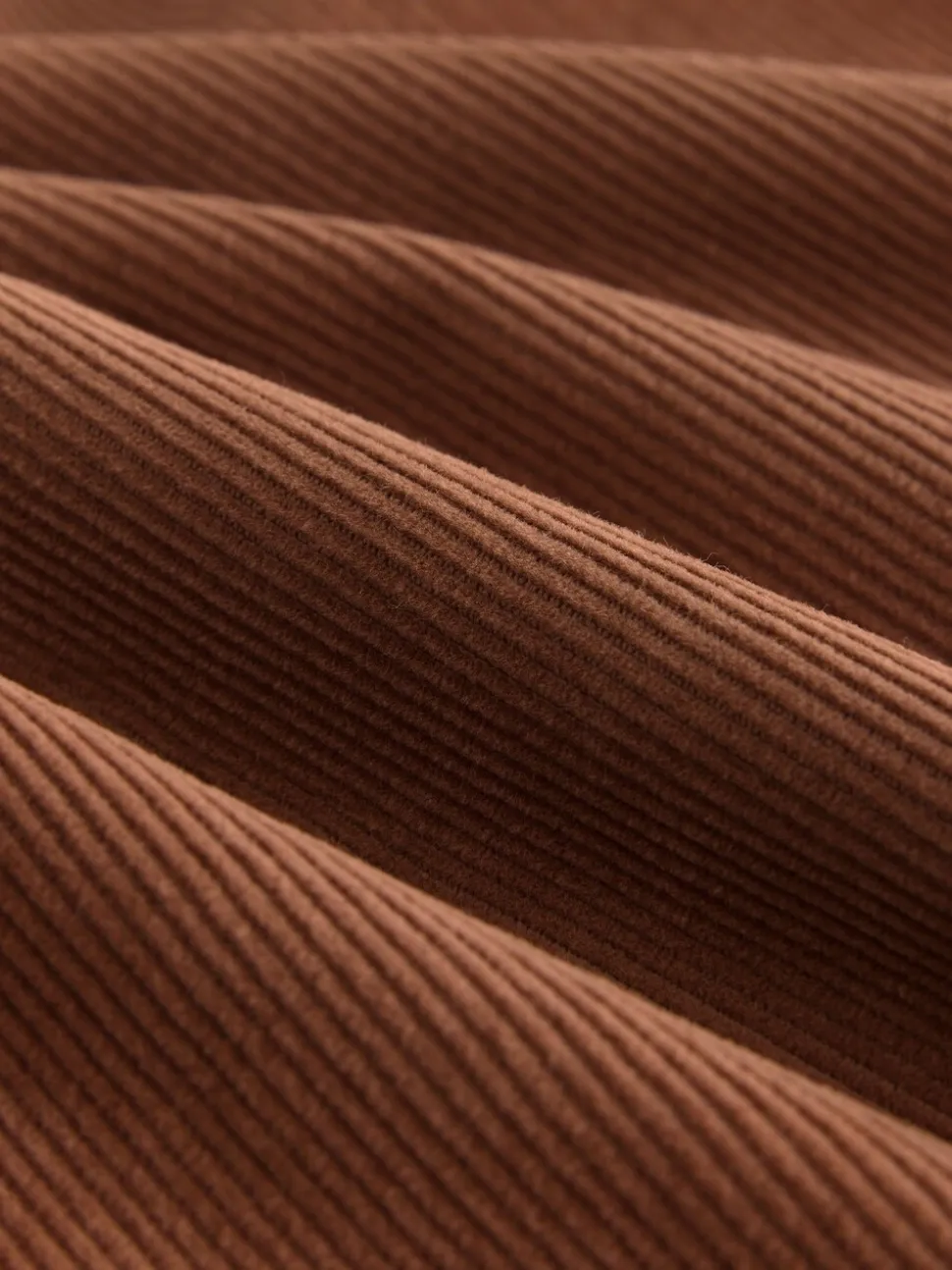 Lichtbruin - Corduroy broek met wijde pijpen