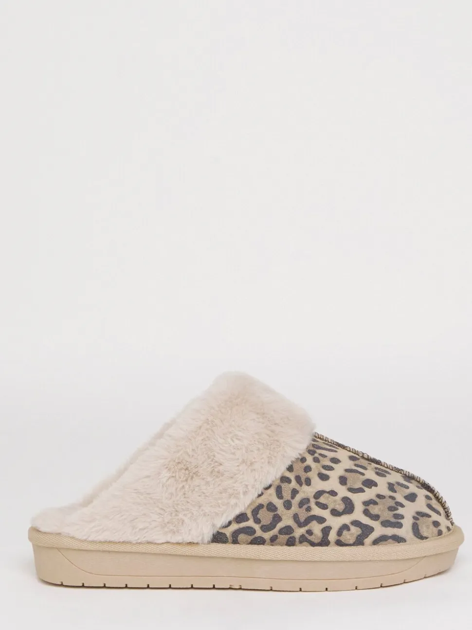 Lichtbruin - Simply Be Faux Fur Lined Suede Mule Slippers