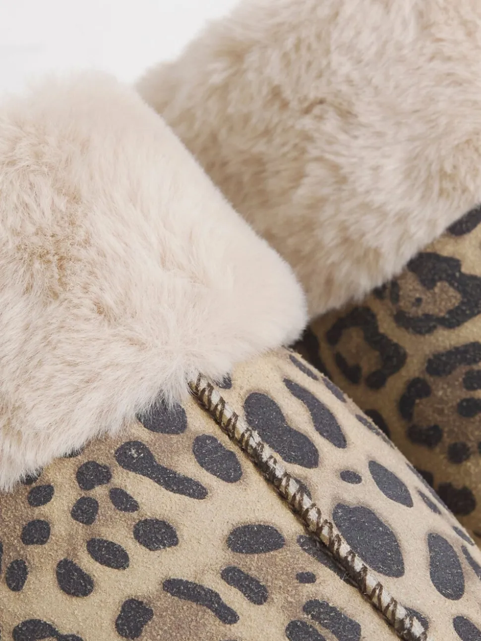 Lichtbruin - Simply Be Faux Fur Lined Suede Mule Slippers